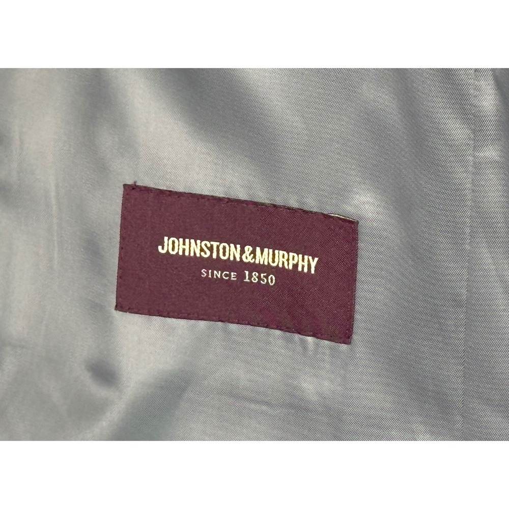 Johnston & Murphy Navy 2-Button Sport Coat Blazer Jacket Classic Casual Size 42R - Picture 7 of 10